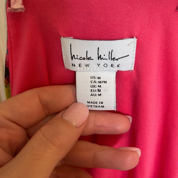 Women's Nicole Miller Watercolor Floral Maxi Dress- Medium - Picture 6 of 7